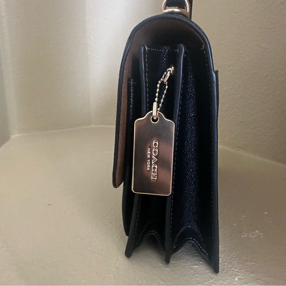 New Coach Klare Top Handle Bag Elegant Black Leather Handbag - Picture 12 of 16